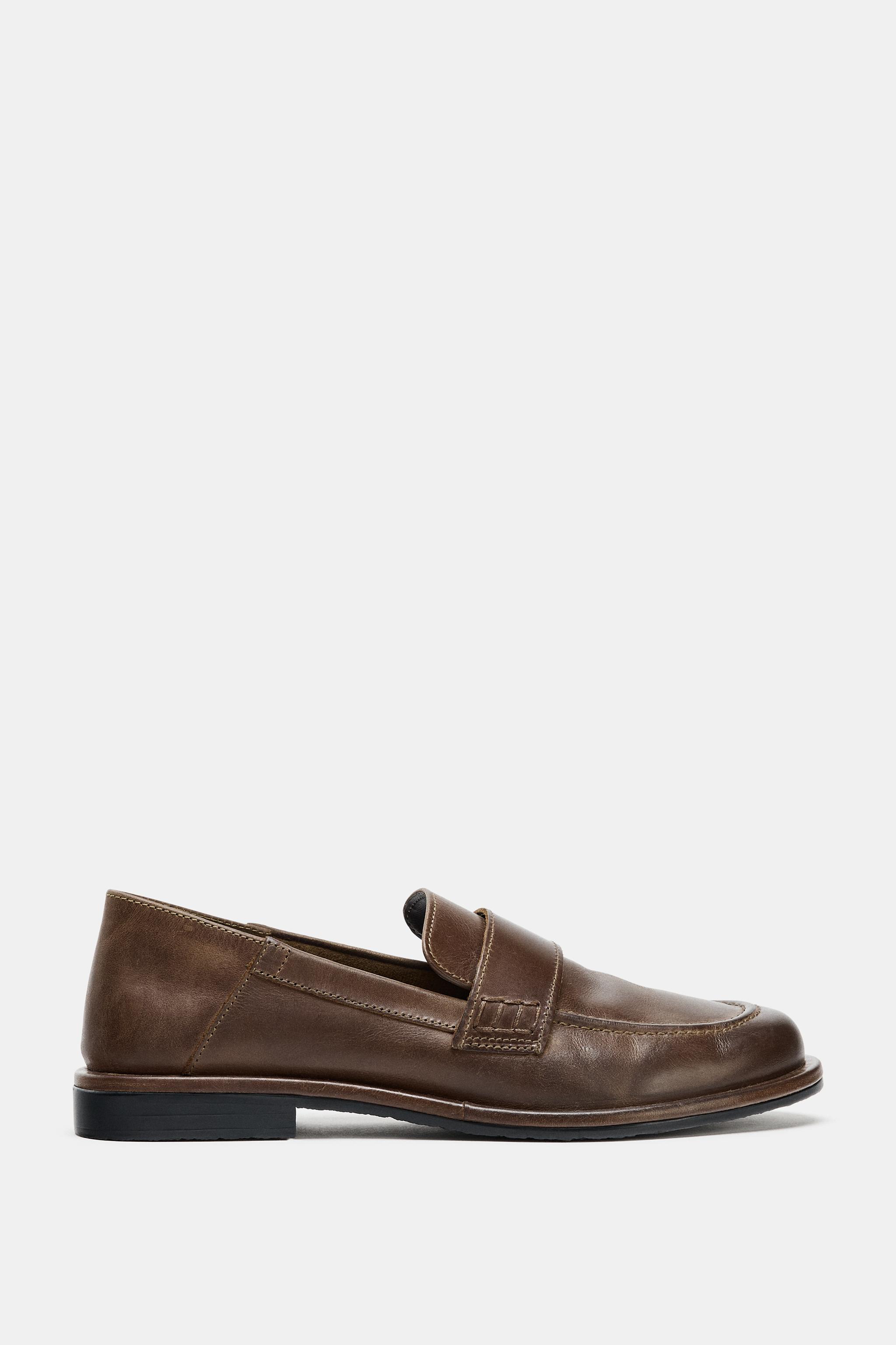 LEATHER PENNY LOAFERS